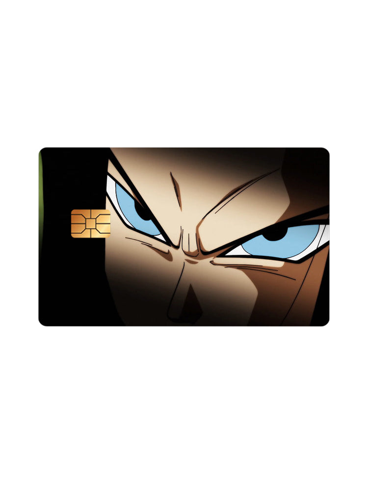 Dragon Ball Z Android 17 anime vinyl credit card skin design