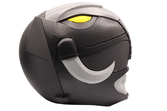 3D Printed MMPR Black Ranger Helmet – Mighty Morphin Power Rangers Cosplay