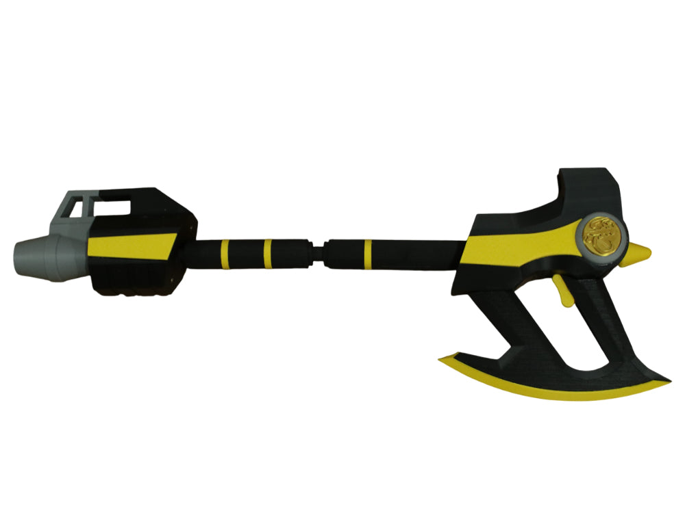 3D Printed Black Ranger Power Axe – Mighty Morphin Power Rangers Cosplay Weapon
