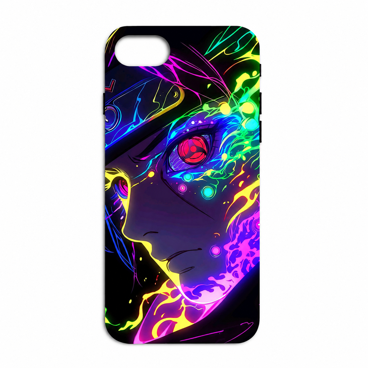 Full sublimation-printed phone case shown from top to bottom