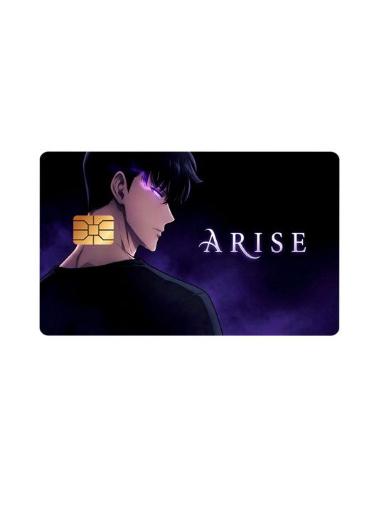 Solo Leveling Sung Jin-Woo Holographic Credit Card Skin – Anime Debit & Credit Card Vinyl Sticker