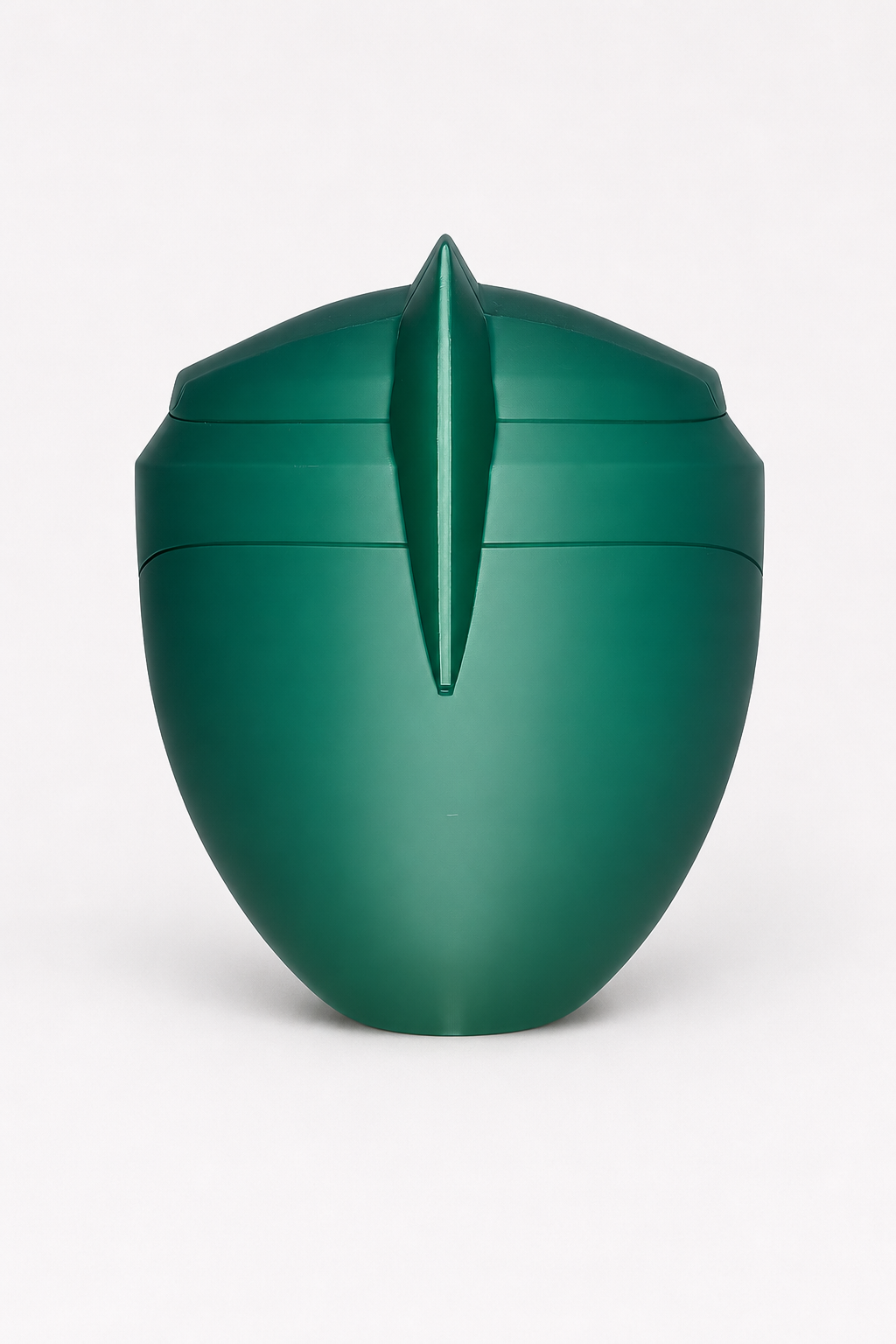 MMPR Green and White Ranger 3D printed helmet set back view