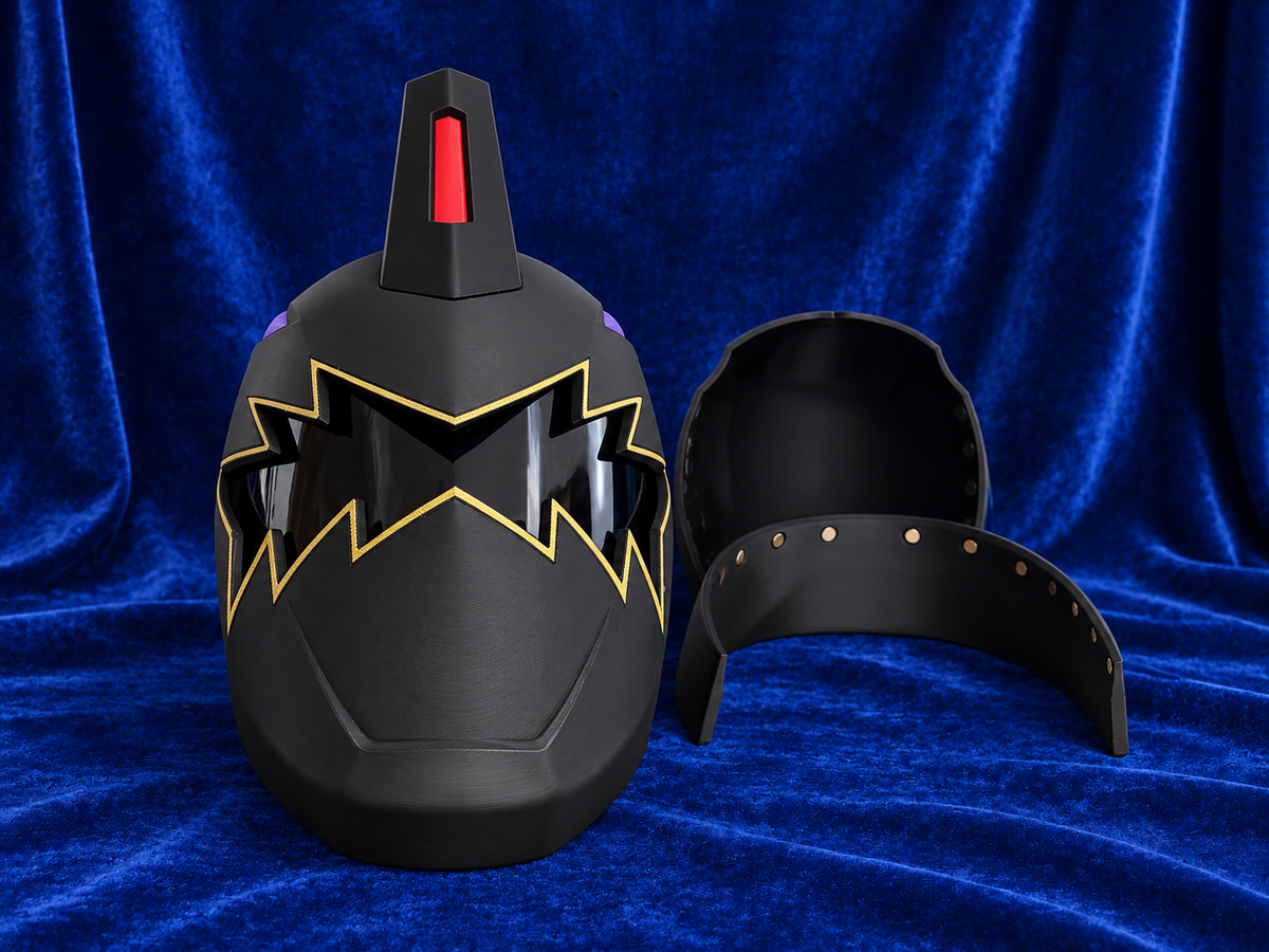 Power Rangers Dino Thunder Black Ranger Fully Assembled Helmet