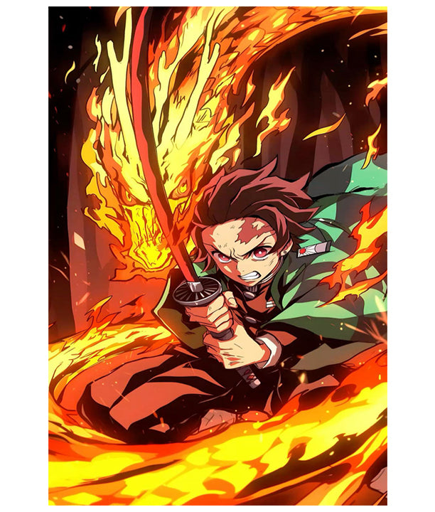 Tanjiro Kamado Metal Wall Art – Demon Slayer Anime Metal Wall Decor