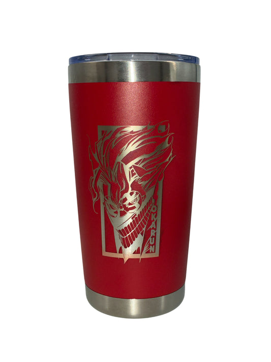 Dandadan Okarun Laser Engraved 20 oz Tumbler – Anime Stainless Steel Travel Cup | Okarun Drinkware