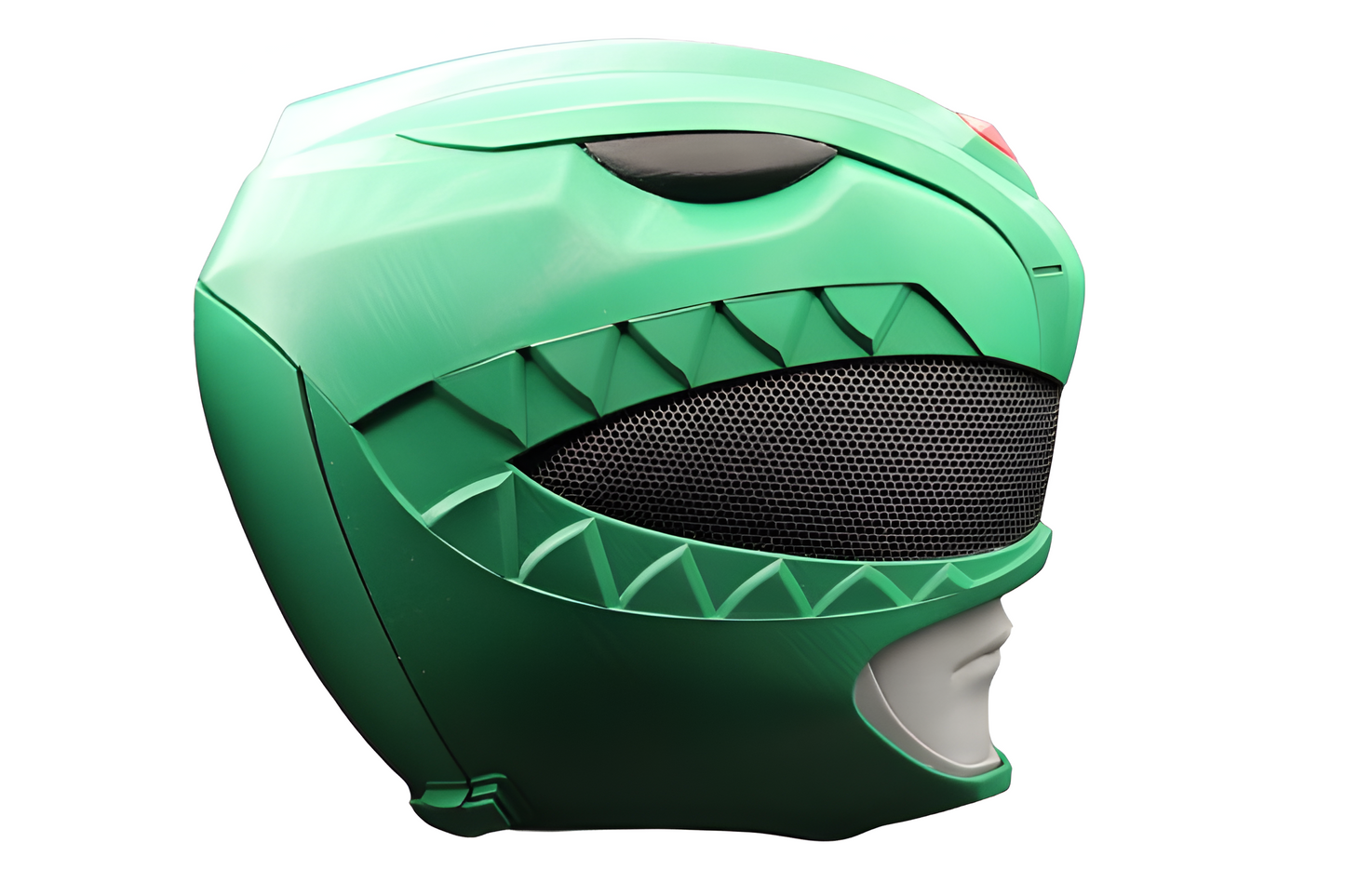 3D Printed MMPR Green & White Ranger Helmet Set – Mighty Morphin Power Rangers Cosplay