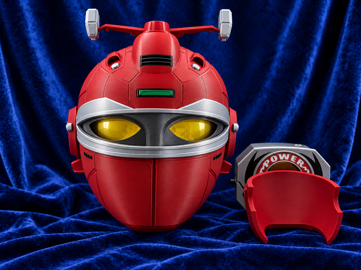 Big Bad Beetleborgs Red Beetleborg Fully Assembled Helmet