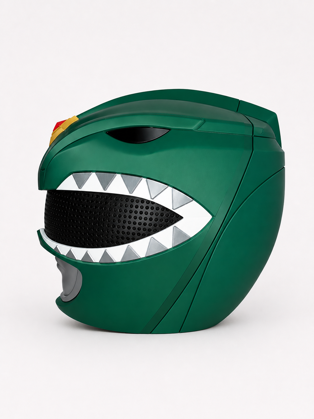 MMPR Green and White Ranger 3D printed helmet set right side view