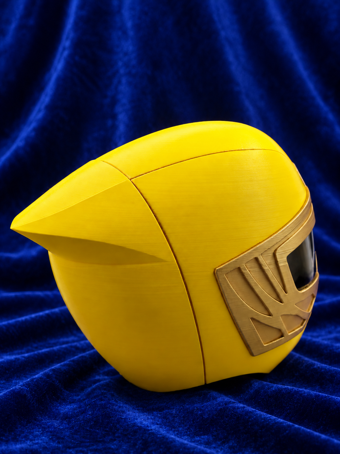 Power Rangers Ninja Storm Yellow Ranger Fully Assembled Helmet