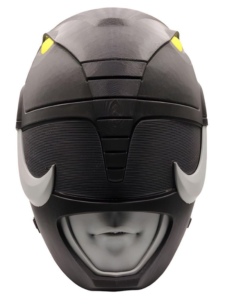 3D Printed MMPR Black Ranger Helmet – Mighty Morphin Power Rangers Cosplay
