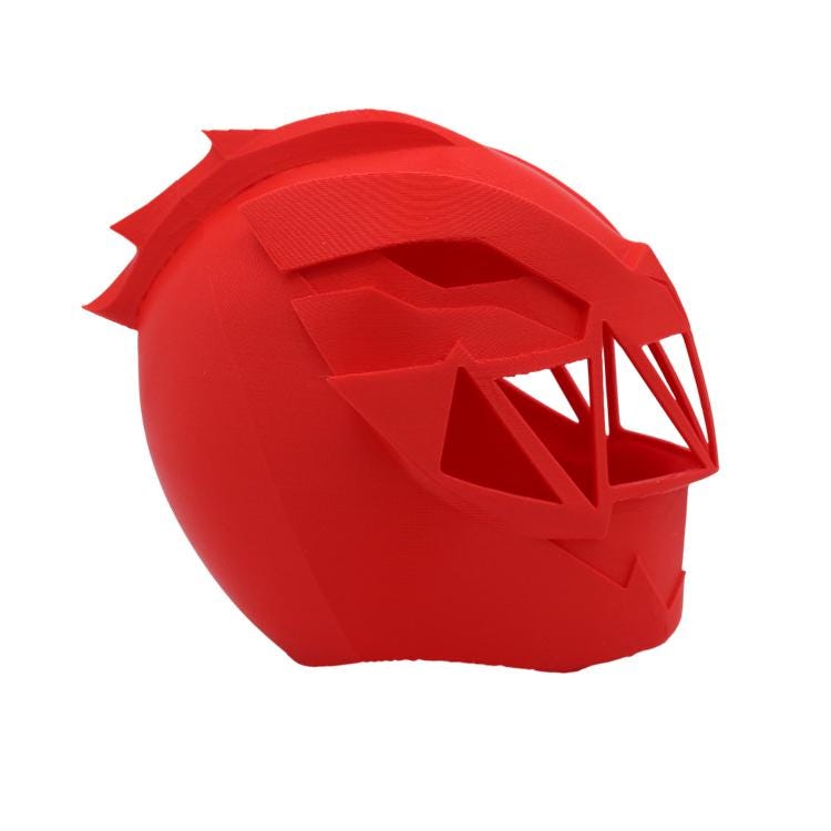 Red Dino Fury Ranger Helmet