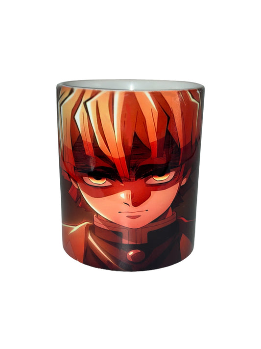 Zenitsu Locked In House Mug – Demon Slayer Zenitsu Agatsuma Anime Coffee Cup | Ceramic Mug Gift for Anime Fans