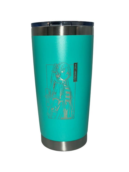 Frieren Laser Engraved 20 oz Tumbler – Anime Stainless Steel Travel Cup | Frieren: Beyond Journey’s End Drinkware