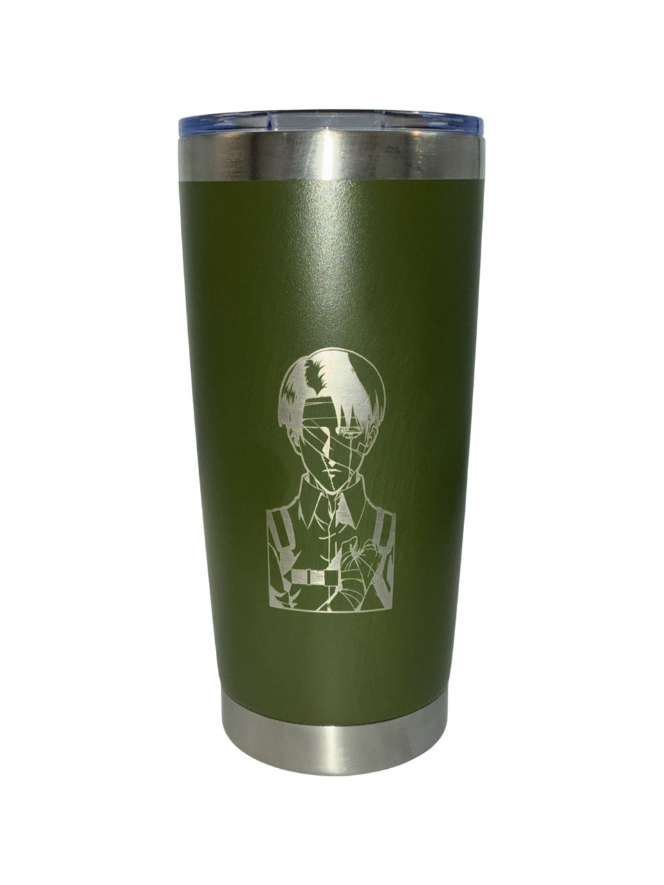 20 oz Laser Engraved Levi Ackerman Tumbler – Attack on Titan Stainless Steel Travel Mug